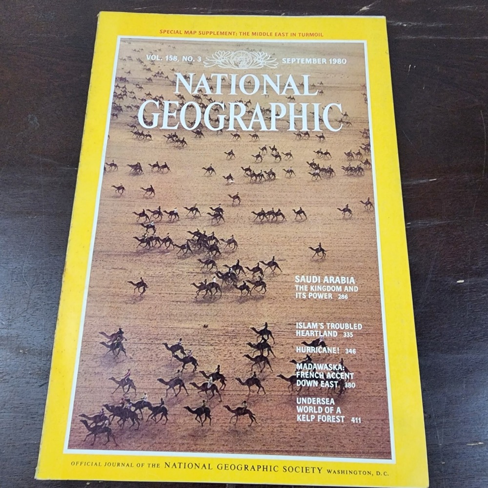 National Geographic Magazine September 1980 With Insert